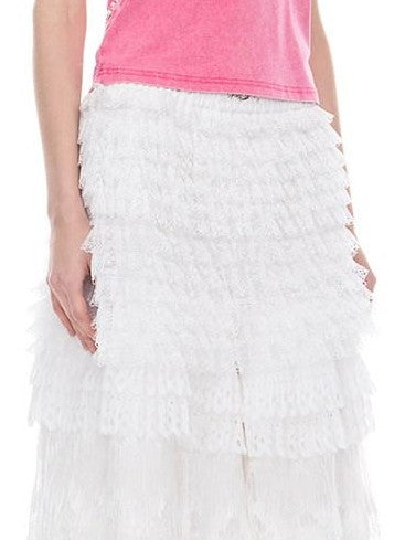 PINKSPINK Cropped Metal Logo Washed Text Print Slim Fit Women's Mesh Tank Tops