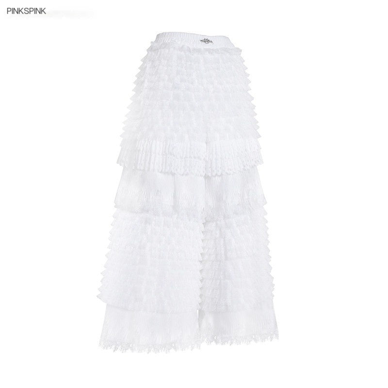 PINKSPINK_Detachable_Lace_Layered_Patchwork_Pocket_Wide_Leg_Women's_Polyester_Skorts_928024608867_MISSTT