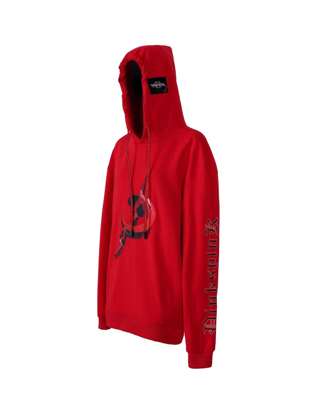 PINKSPINK Diamond Drawstring Hooded Letter Print Oversized Women's Sweatshirts