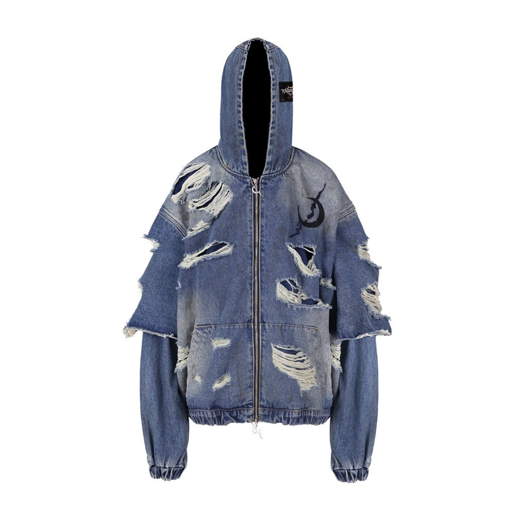 PINKSPINK_Double_Layer_Vintage_Wash_Ripped_Oversized_Hooded_Women's_Cotton_Denim_Jackets_745261615964_MISSTT