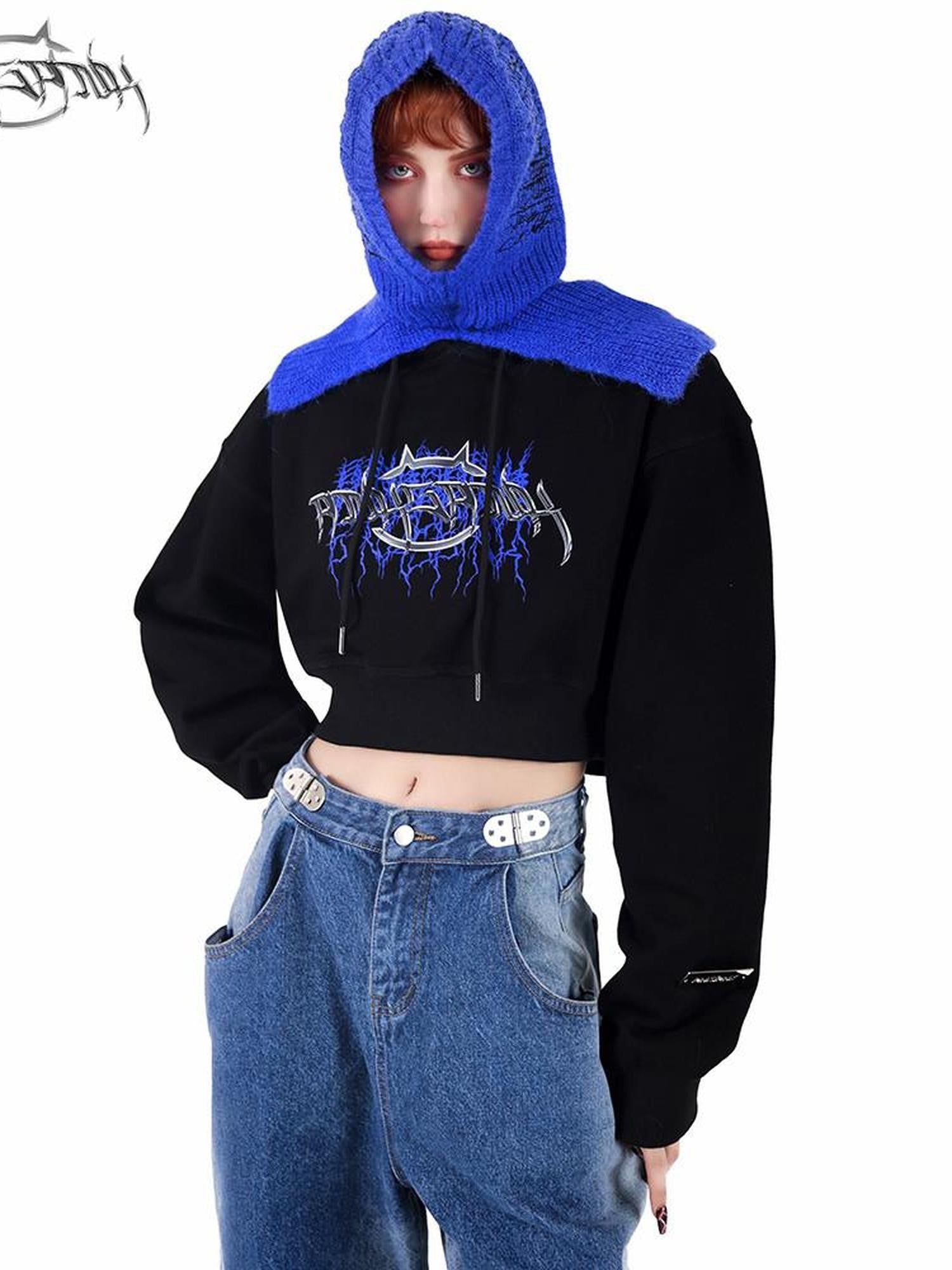 PINKSPINK Electric Thorn Logo Embroidered Balaclava Women's Knit Beanies