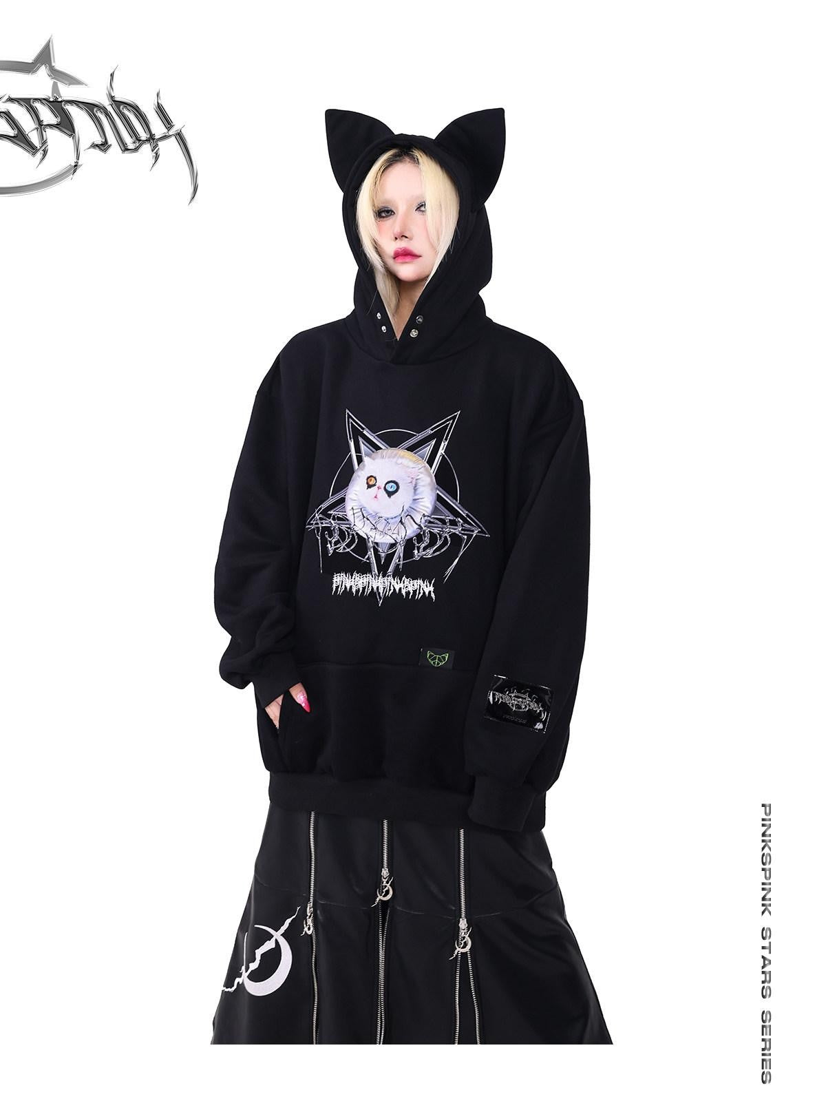 PINKSPINK Embroidered Zipper Patchwork A Line Women's Pu Leather Skirts