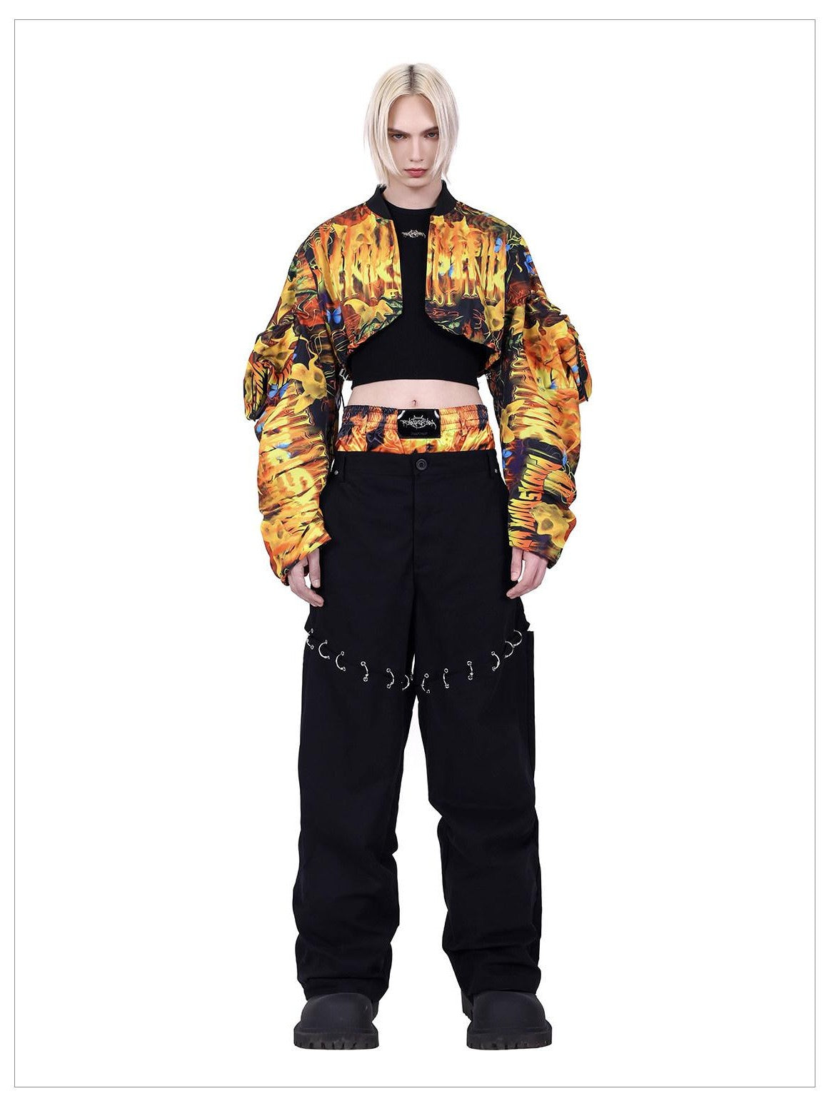 PINKSPINK Flame Concept Sun Protective Structured Sleeve Women's Polyester Cropped Jackets