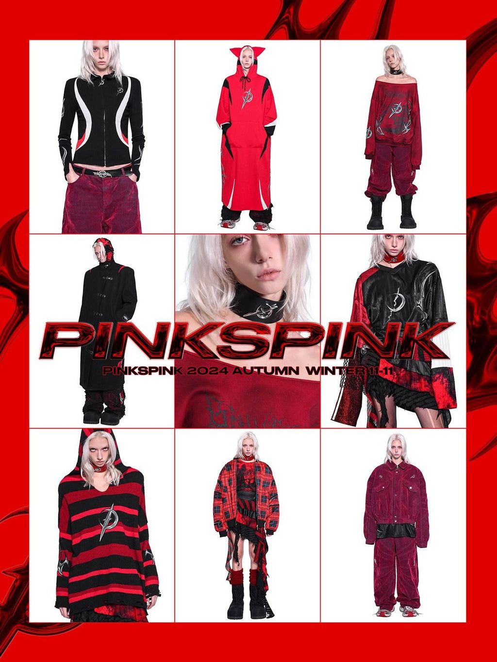 PINKSPINK Flame Embroidery Leopard Patchwork Fur Sleeves Women's Cotton Denim Jackets