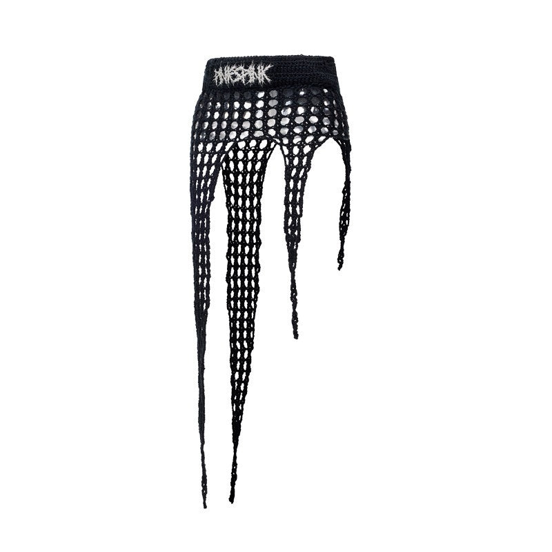 PINKSPINK_Four_Point_Star_Thorn_Embroidered_Knit_A_Line_Women's_Acrylic_Mini_Skirts_1045807458227_MISSTT