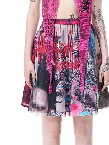 PINKSPINK Four Point Star Thorn Embroidered Strappy Women's Cotton Knit Halter Tops
