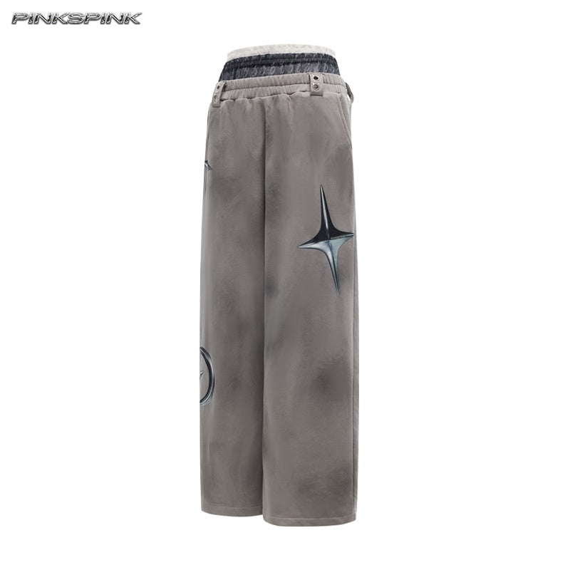 PINKSPINK_Geometric_Print_3_Layer_Waistband_Straight_Leg_Cotton_Women's_Sweatpants_1090978384450_MISSTT