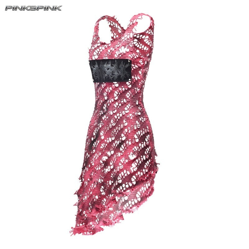 PINKSPINK_Gradient_Mesh_Stud_Applique_Women's_Cotton_Slip_Midi_Dresses_1045784742564_MISSTT