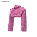 PINKSPINK_Gradient_Ultra_Short_Structured_High_Neck_Women's_Faux_Fur_Cropped_Jackets_996955663259_MISSTT