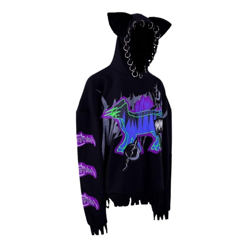 PINKSPINK_Horror_Cat_Patch_Embroidered_Ring_Ear_Distressed_Women's_Cotton_Hoodies_681044940791_MISSTT