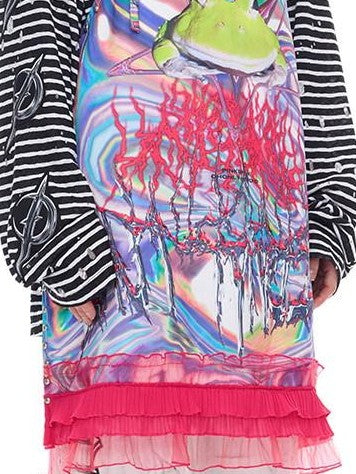 PINKSPINK Irregular Ripped Embroidered Punk Coated Women's Cotton Sweatpants