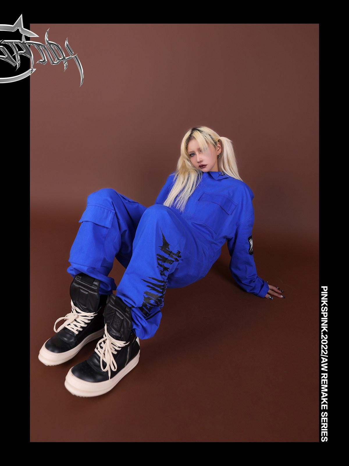 PINKSPINK Multi Pocket Patchwork Applique Embroidered Women's Cotton Cargo Pants
