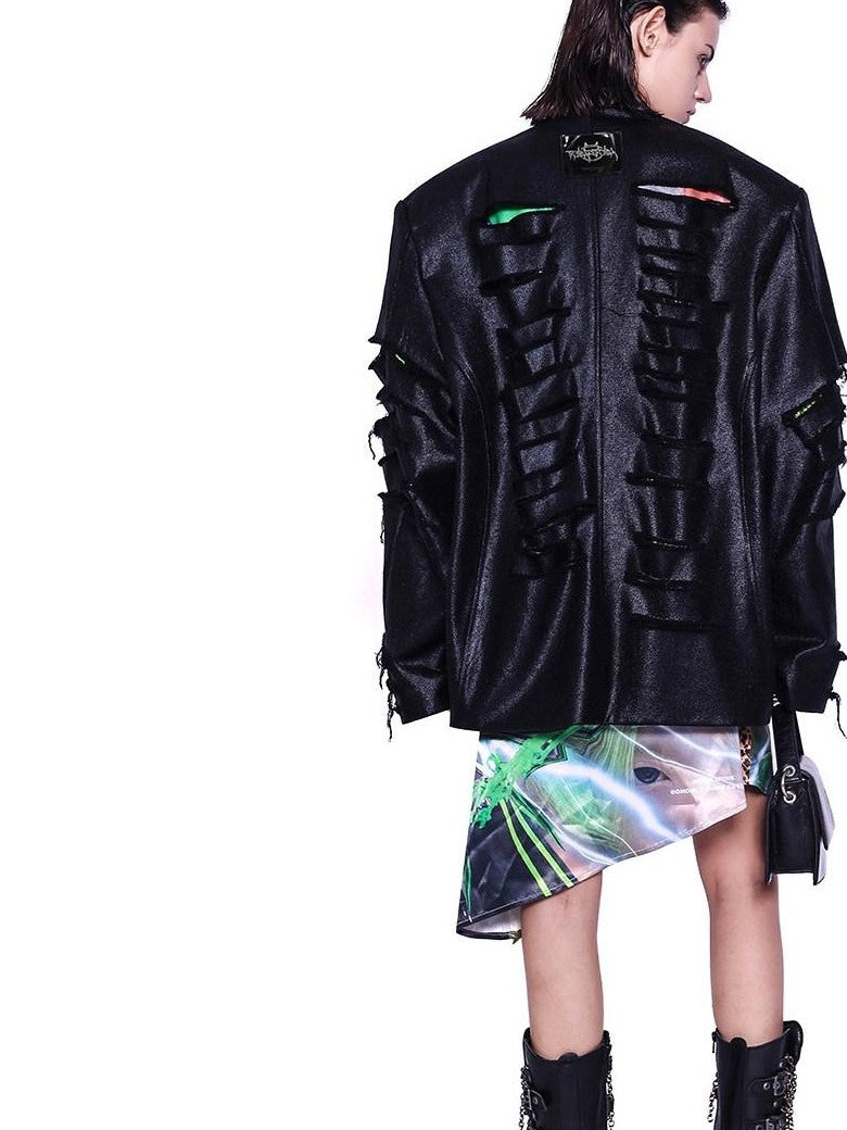 PINKSPINK Neon Green Sphinx Cat 3d Portrait Digital Print Women's Cotton Slip Midi Dresses