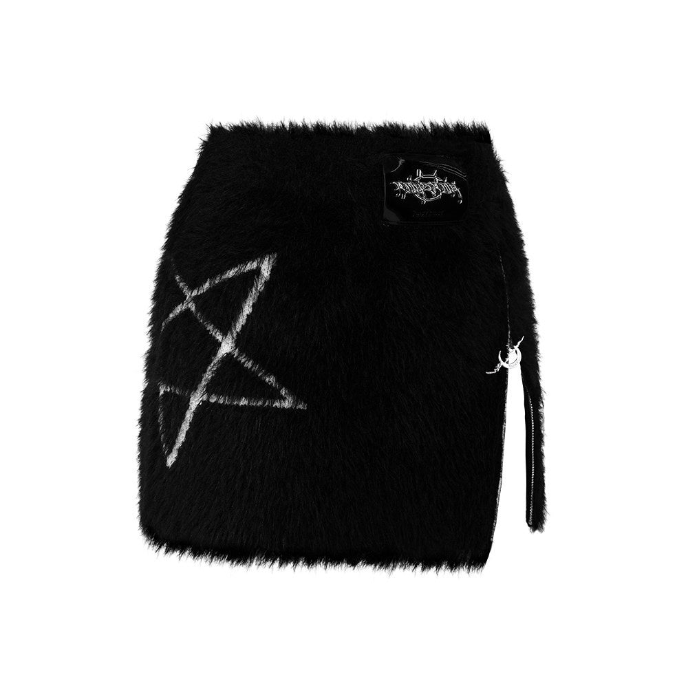 PINKSPINK_Pentagram_Slim_Fit_Cropped_Stand_Collar_Women's_Polyamide_Knit_Top_&_Skirt_Sets_691569768191_MISSTT
