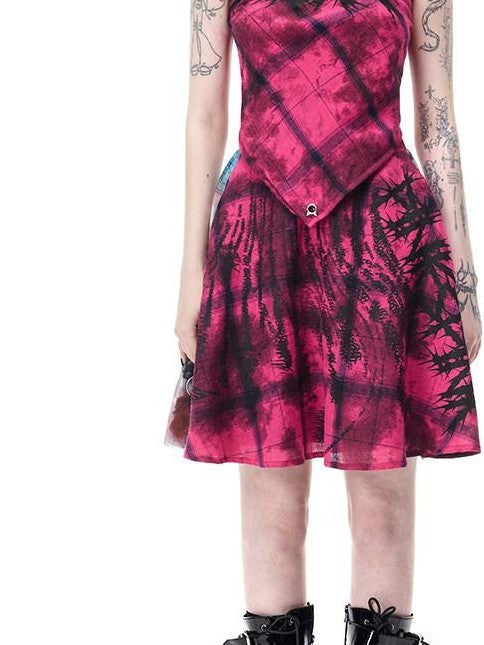 PINKSPINK Printed Thorn Heavy Metal Rock Punk Women's Cotton Square Scarf Headdresses