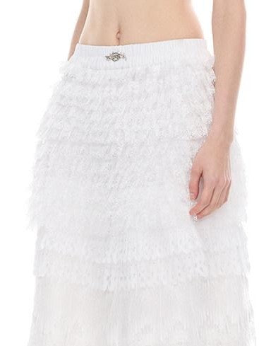 PINKSPINK Punk Ballet Detachable Lace Layered Spliced Pocket Women's Polyester Skorts