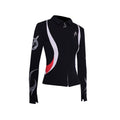 PINKSPINK_Racing_Stripe_Splice_Zipper_Polo_Collar_Women's_Cotton_Slim_Stretch_Cardigans_847688431961_MISSTT