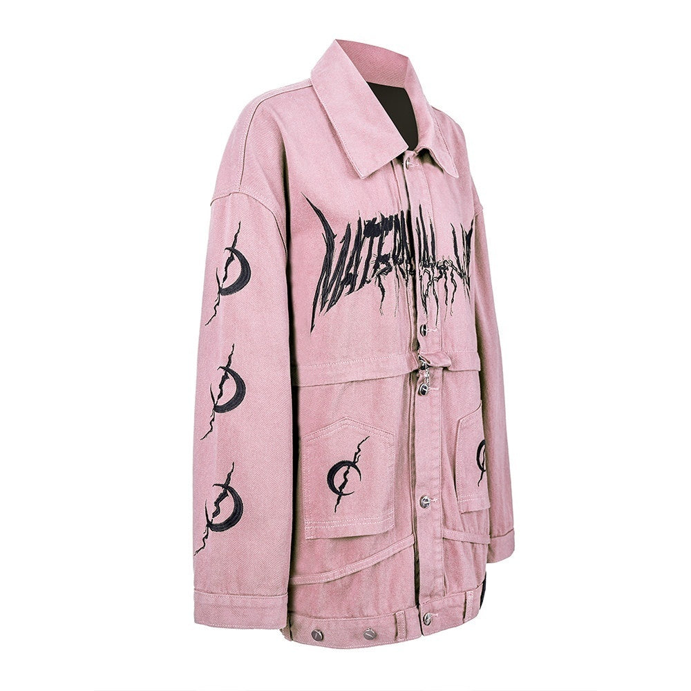 PINKSPINK_Reconstructed_Embroidered_Polo_Collar_Convertible_Women's_Cotton_Matching_Skirt_Sets_681763038415_MISSTT