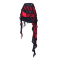 PINKSPINK_Red_Black_Striped_Asymmetric_Studded_Mesh_Women's_Polyester_Mini_Skirts_848087785372_MISSTT