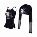 PINKSPINK_Rock_Rabbit_Patchwork_Mesh_Zip_Print_Slim_Women's_Long_Sleeve_T-shirts_710735532918_MISSTT