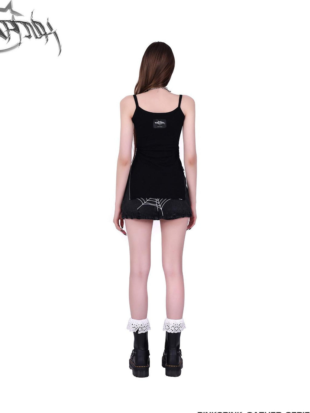 PINKSPINK Rock Rabbit Patchwork Mesh Zip Print Slim Women's Long Sleeve T-shirts