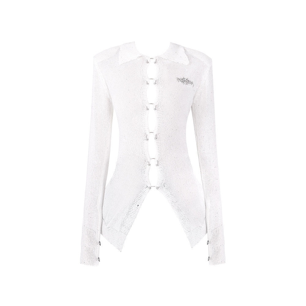 PINKSPINK_Sequin_Studded_Metal_Ring_Padded_Shoulder_Slim_Women's_Acrylic_Knit_Blouses_770535095865_MISSTT