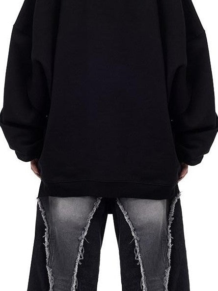 PINKSPINK Space Black Silver Double Zipper Structured Y2k Women's Polyester Hats
