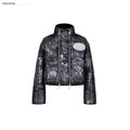 PINKSPINK_Space_Black_Silver_Dual_Zip_Hooded_Women's_Padded_Cropped_Jackets_1000089783432_MISSTT