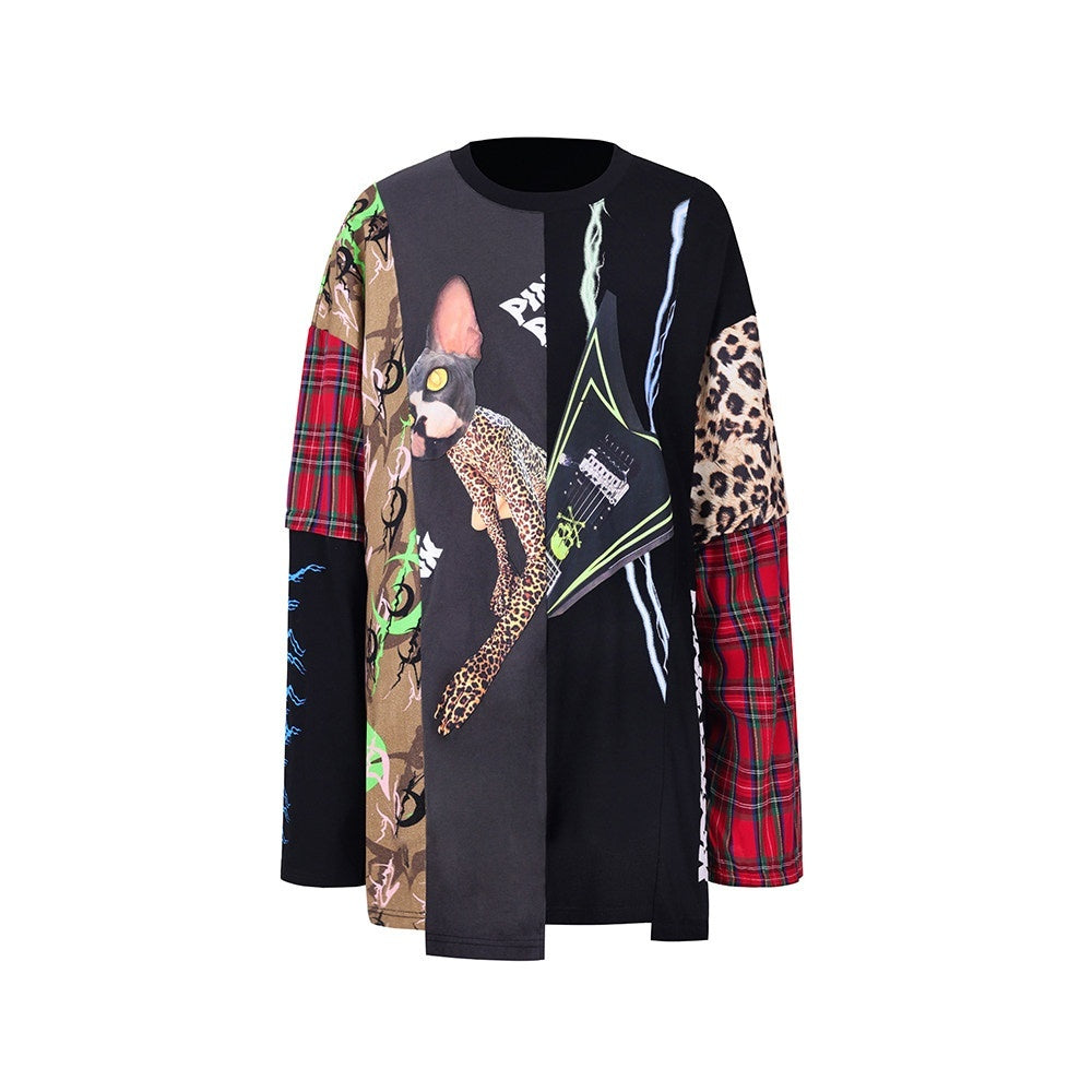 PINKSPINK_Sphinx_Camouflage_Patchwork_Embroidered_3d_Sequin_Women's_Long_Sleeve_T-shirts_788699492064_MISSTT