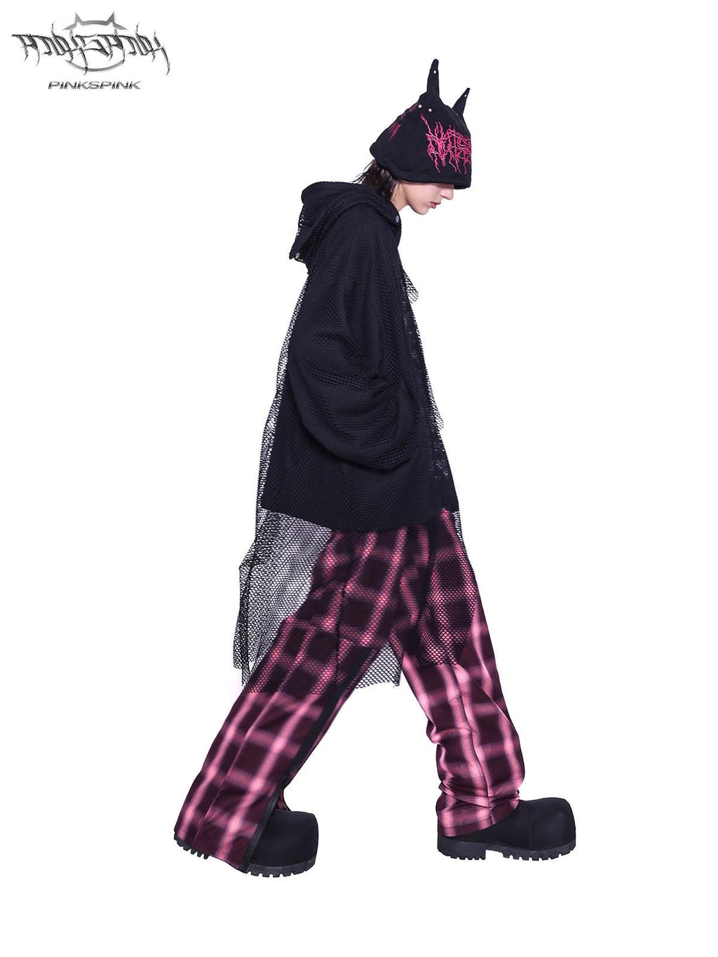 PINKSPINK Sphinx Heavy Letter Embroidery Cat Ear Women's Cotton Knit Beanies