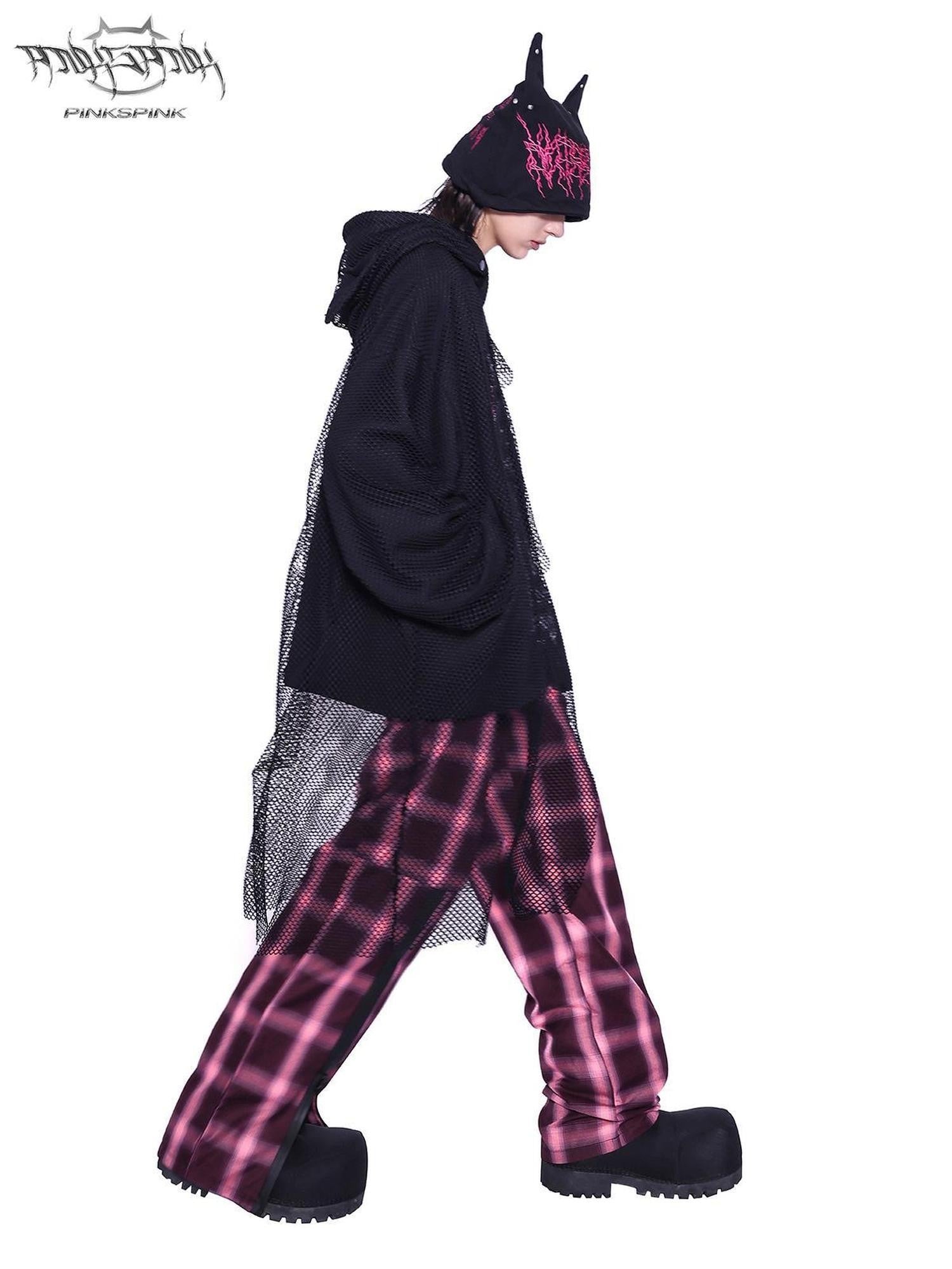 PINKSPINK Sphinx Heavy Letter Embroidery Cat Ear Women's Cotton Knit Beanies