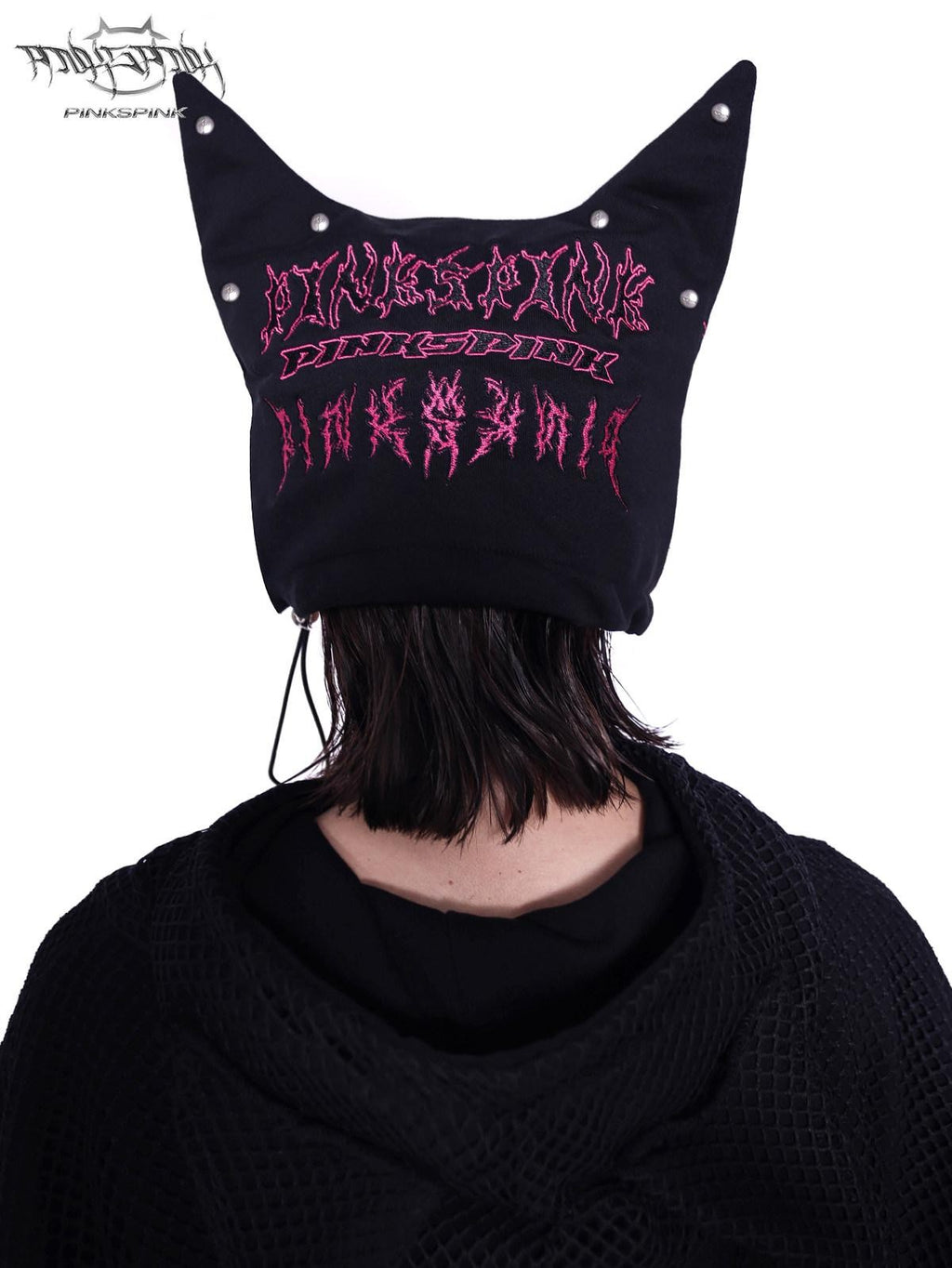 PINKSPINK Sphinx Heavy Letter Embroidery Cat Ear Women's Cotton Knit Beanies