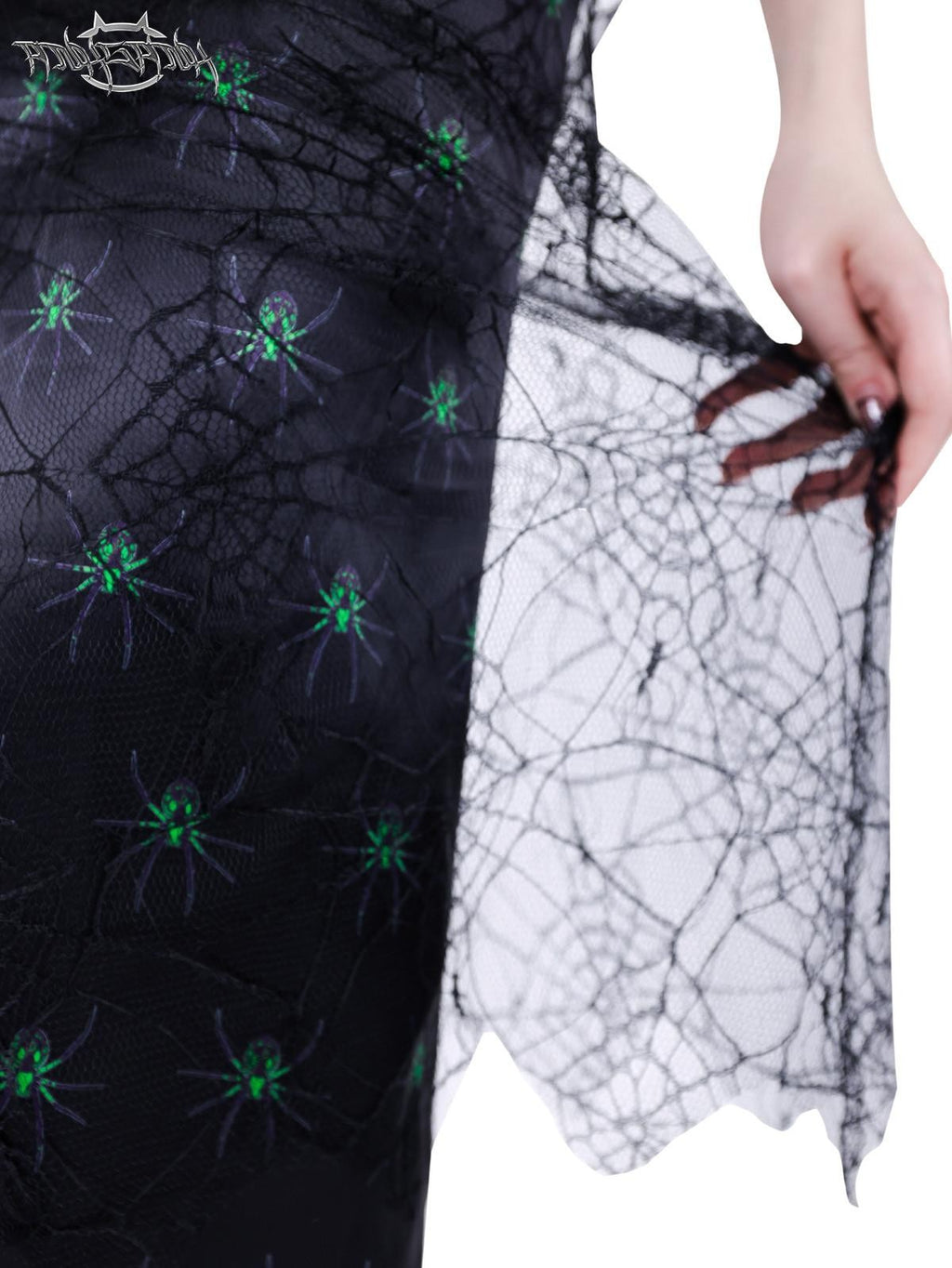PINKSPINK Spiderweb Mesh Double Layered A Line Women's Mesh Midi Skirts