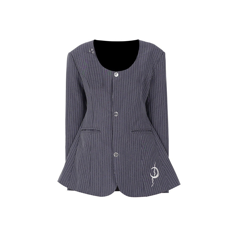 PINKSPINK_Striped_Cutout_Silver_Thread_Rivet_Women's_Polyester_Casual_Mini_Dresses_770531029892_MISSTT