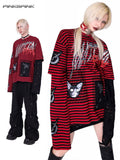 PINKSPINK_Striped_Patchwork_Embroidered_Ripped_Women's_Cotton_Long_Sleeve_T-shirts_680336459852_MISSTT