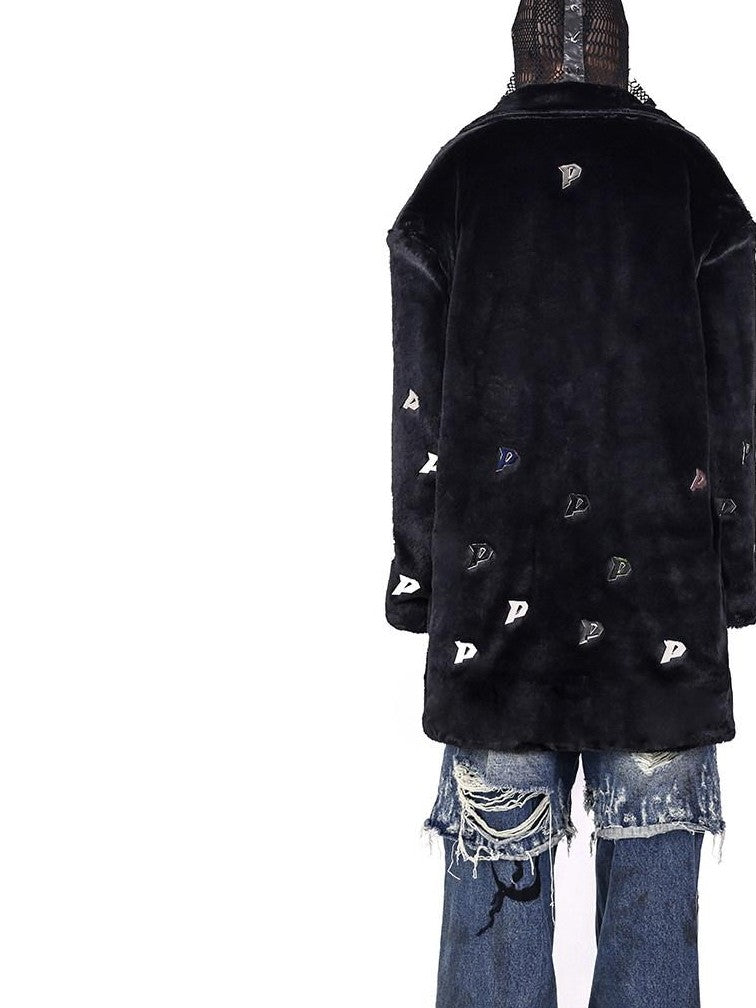 PINKSPINK Studded Patch Embroidered Hooded Zipper Women's Cotton Long Sleeve T-shirts