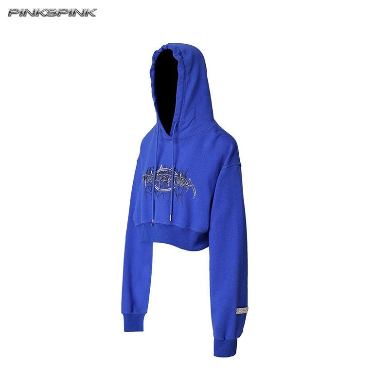 PINKSPINK_Thorn_Print_Backless_Cropped_Street_Hooded_Fleece_Women's_Hoodies_1000113507318_MISSTT