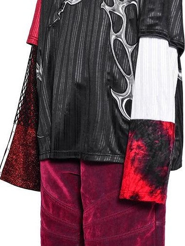PINKSPINK Velvet Radiant Line Structured Street Waterwash Women's Red Denim Baggy Jeans