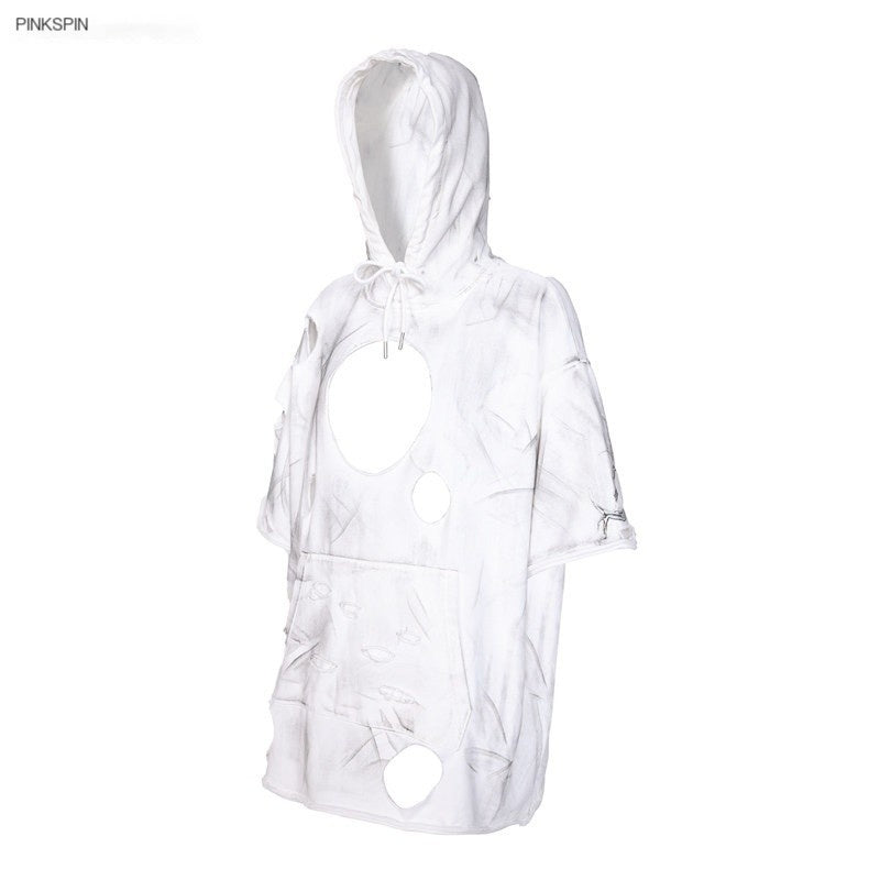 PINKSPINK_White_Geometric_3d_Cut_Distressed_Hooded_Rock_Punk_Women's_Cotton_Sweatshirts_927108151764_MISSTT