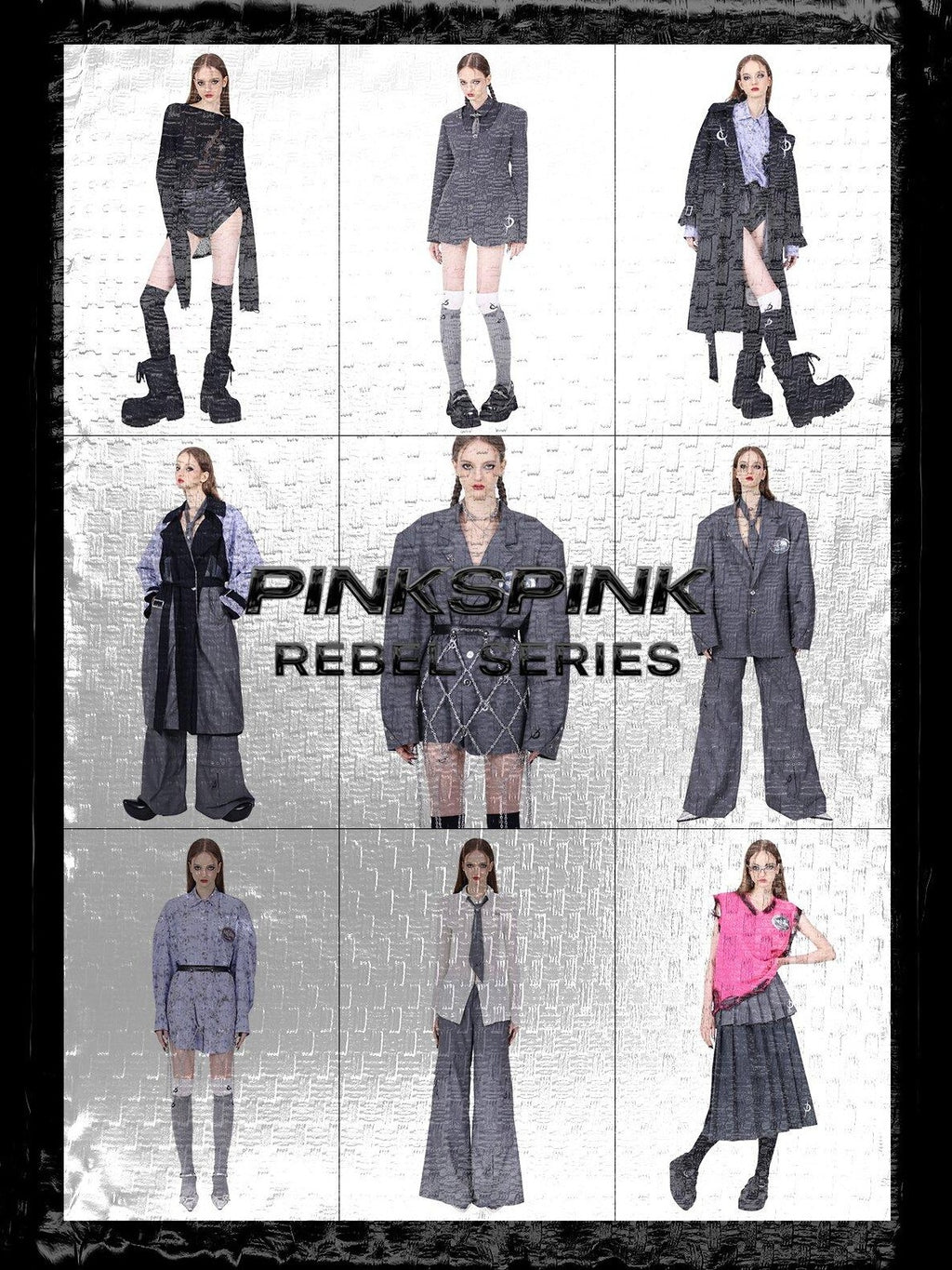 PINKSPINK Y2k 3d Alloy Chain Letter Fashion Women's Belts