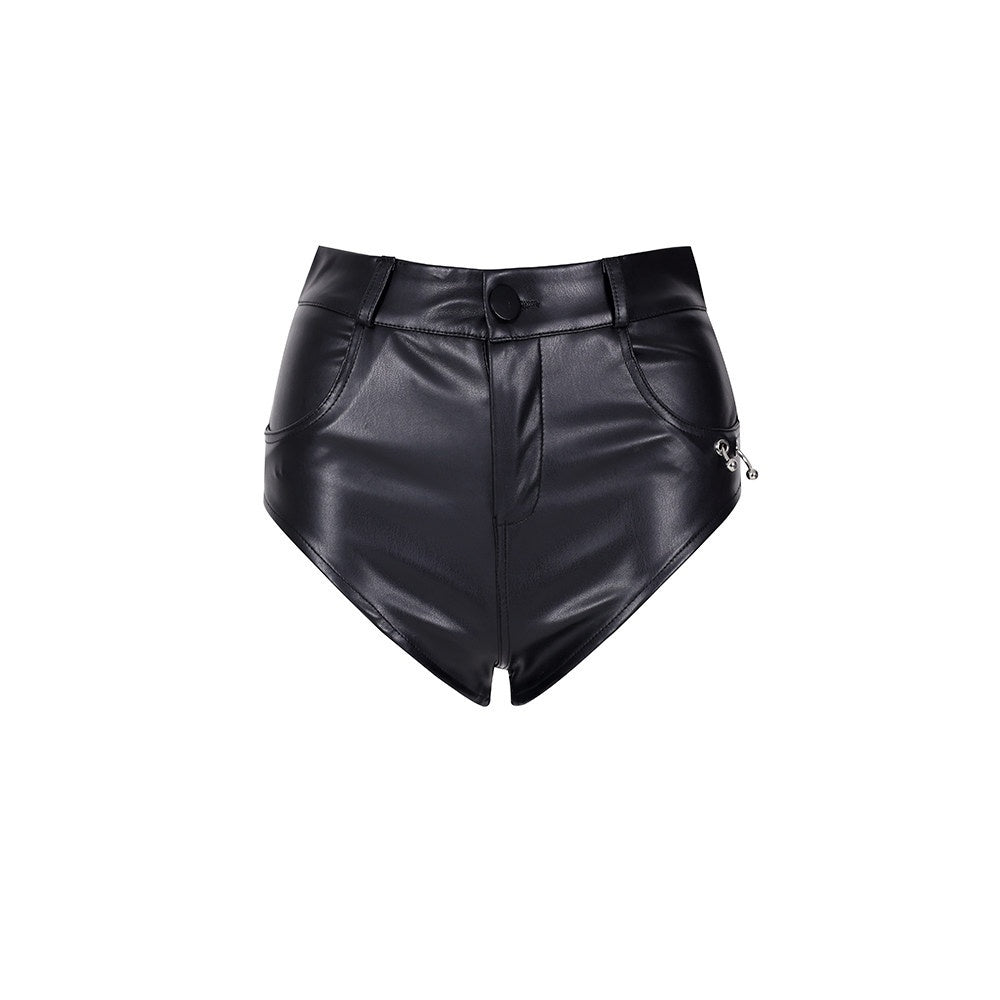 PINKSPINK_Y2k_Street_Perforated_Eyelet_Ring_Pocket_Women's_Leather_Hot_Pants_770521994493_MISSTT