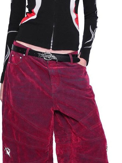 PINKSPINK Y3k Racing Stripe Spliced Zip Polo Collar Women's Cotton Stretch Cardigans