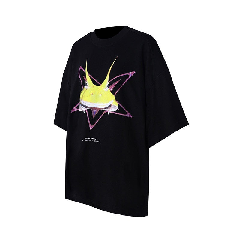 PINKSPINK_Y3k_Rock_Horned_Frog_Print_Structured_Women's_Oversized_T-shirts_928026793853_MISSTT