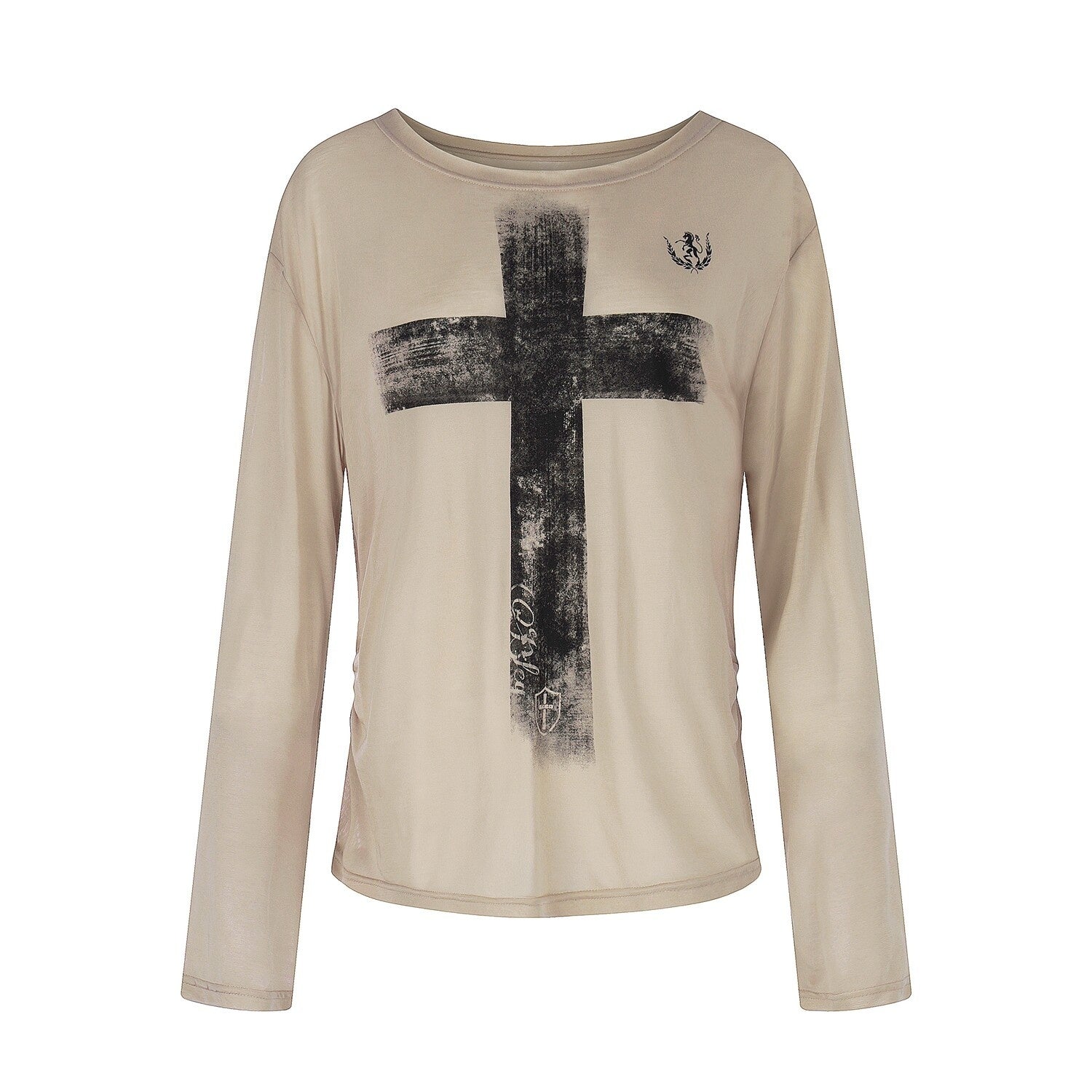 PoopyLii_Asymmetric_Cross_Sheer_Slouchy_Women's_Short_Sleeve_T-shirts_1057336485817_MISSTT