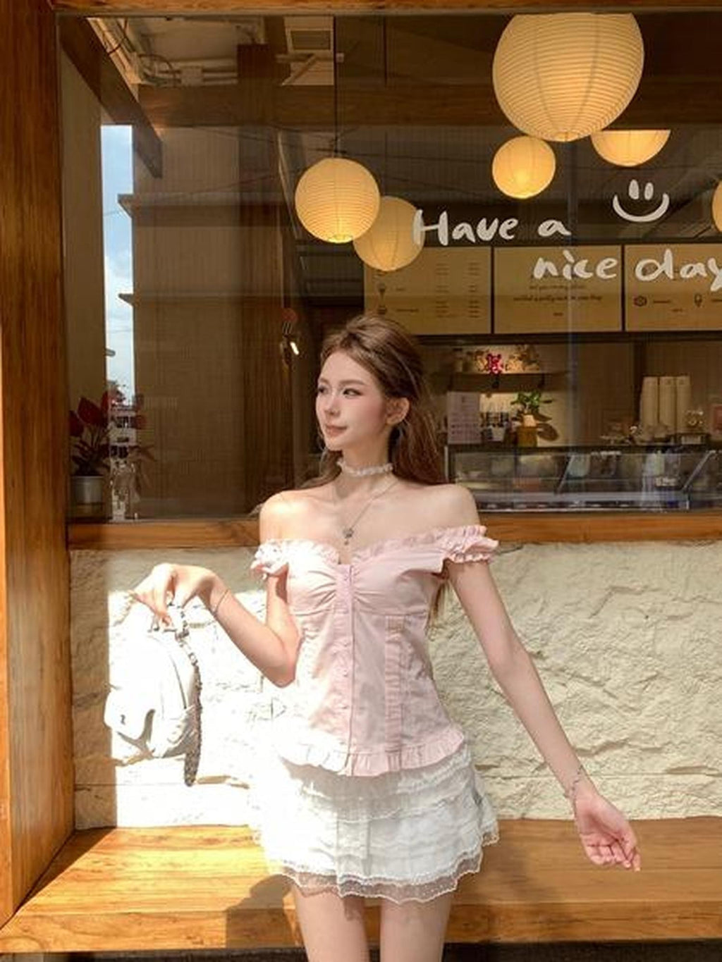 PoopyLii Ballet Puffy Spliced Mesh Lace A Line Women's Polyester Mini Skirts