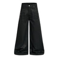 PoopyLii_Black_Button_Detail_Sculptural_Floor_Length_Women's_Polyester_Wide-leg_Pants_1055571791117_MISSTT