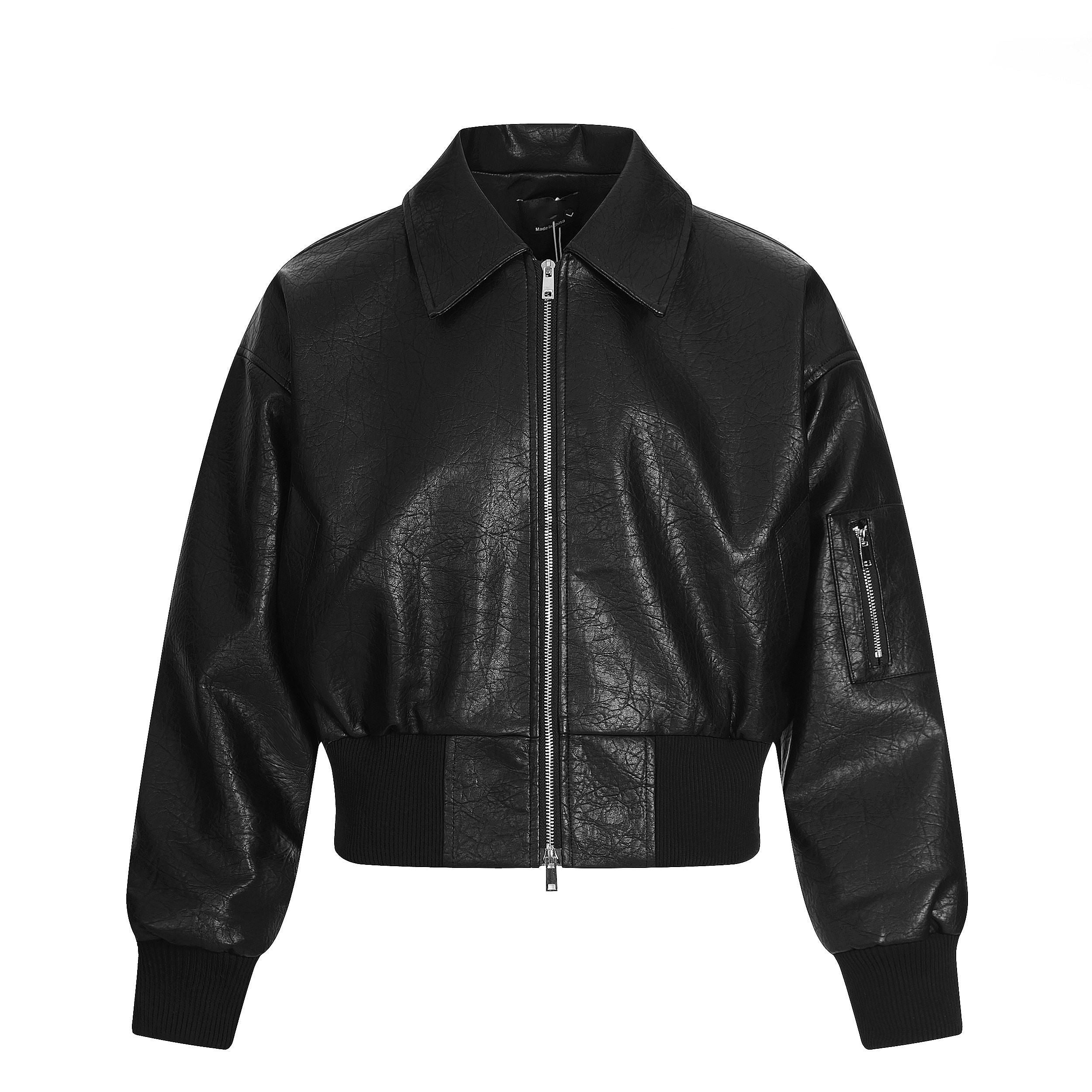PoopyLii_Black_Cropped_Insulated_Premium_Millennial_Babe_Women's_Pu_Leather_Jackets_983624831847_MISSTT