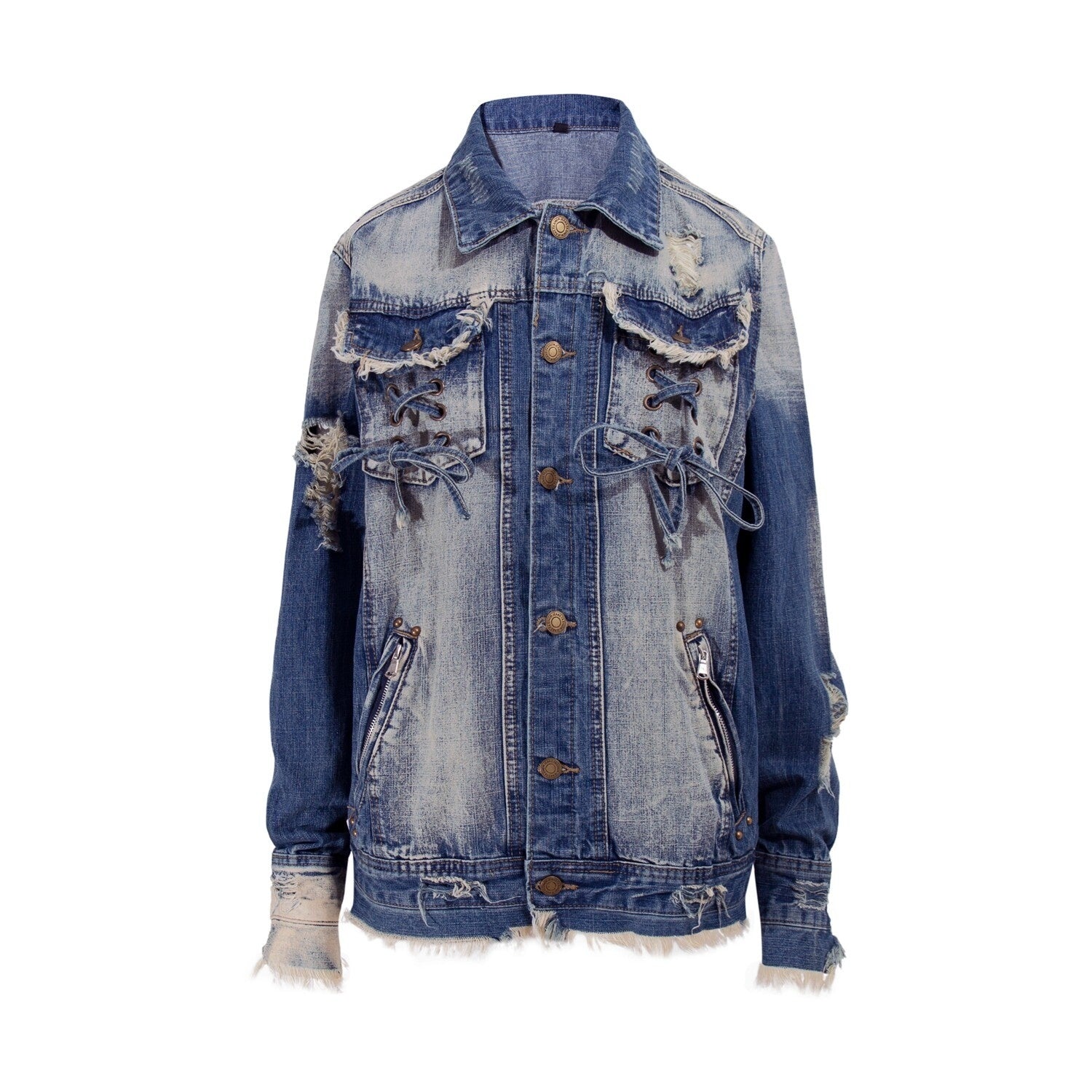 PoopyLii_Boho_Vintage_Wash_Heavy_Ripped_Tie_Strap_Frayed_Hem_Women's_Denim_Jackets_994180116423_MISSTT
