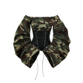 PoopyLii_Camo_Cinched_Waist_One_Shoulder_Tie_Women's_Long_Sleeve_T-shirts_916638426377_MISSTT