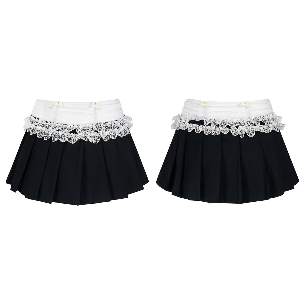 PoopyLii_Cinched_Waist_Sailor_Collar_Pleated_Skort_Women's_Matching_Skirt_Sets_941390978982_MISSTT